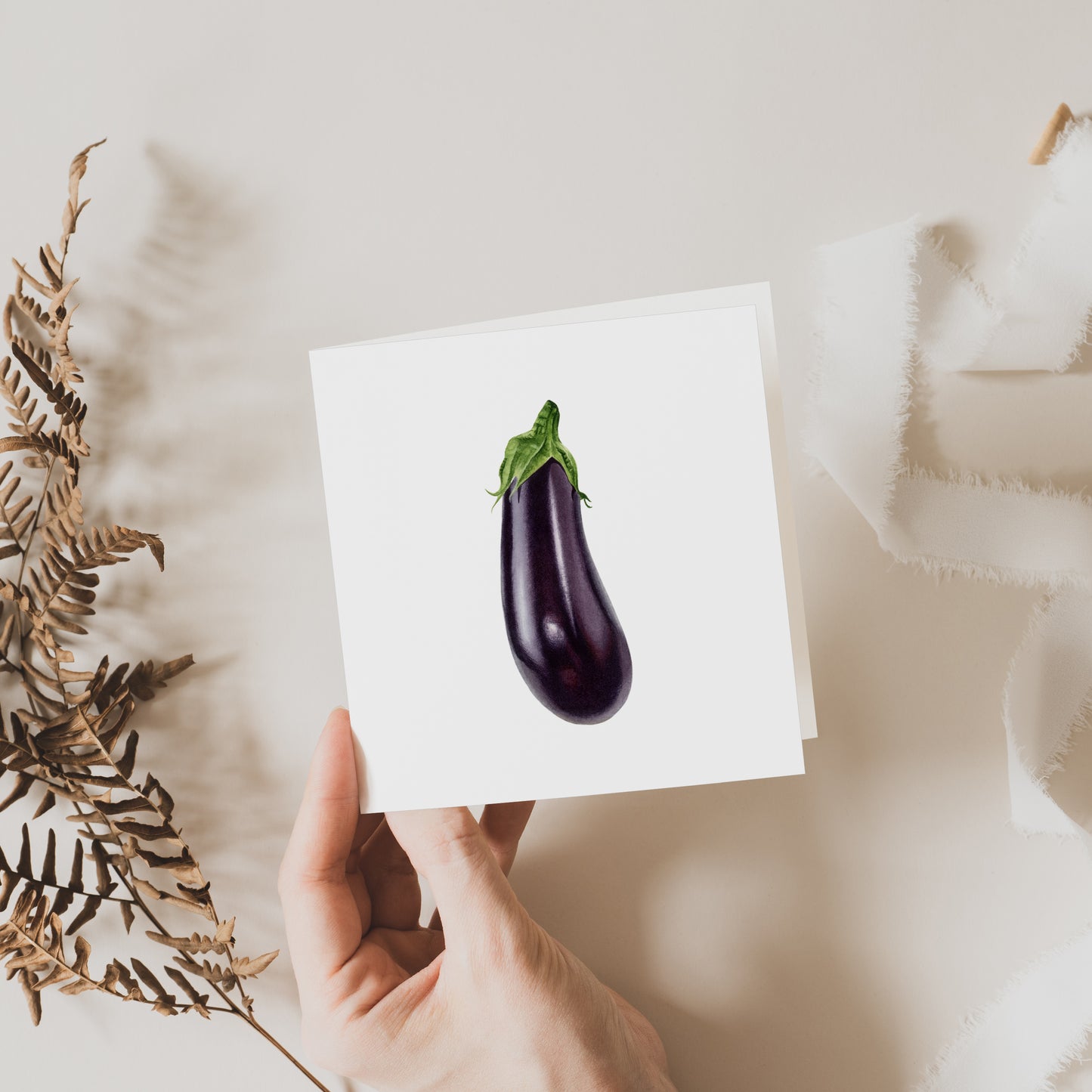 Eggplant Greeting Card