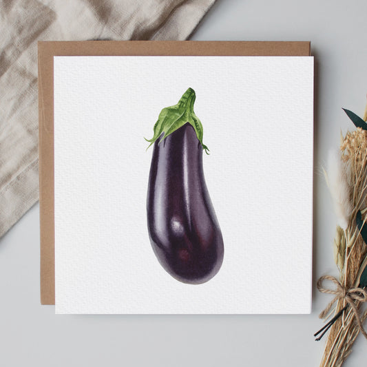 Eggplant Greeting Card