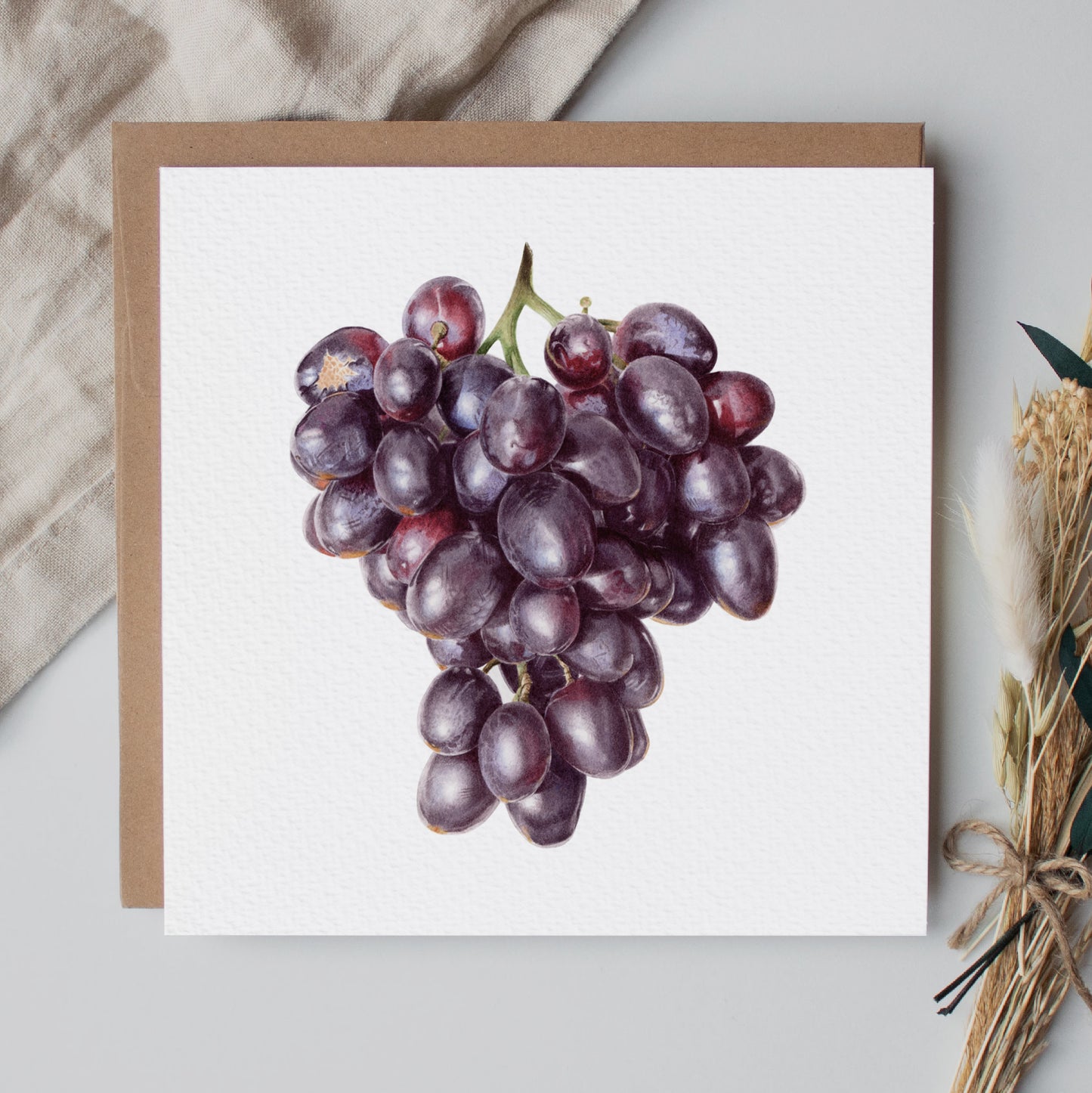 Black Grapes Greeting Card