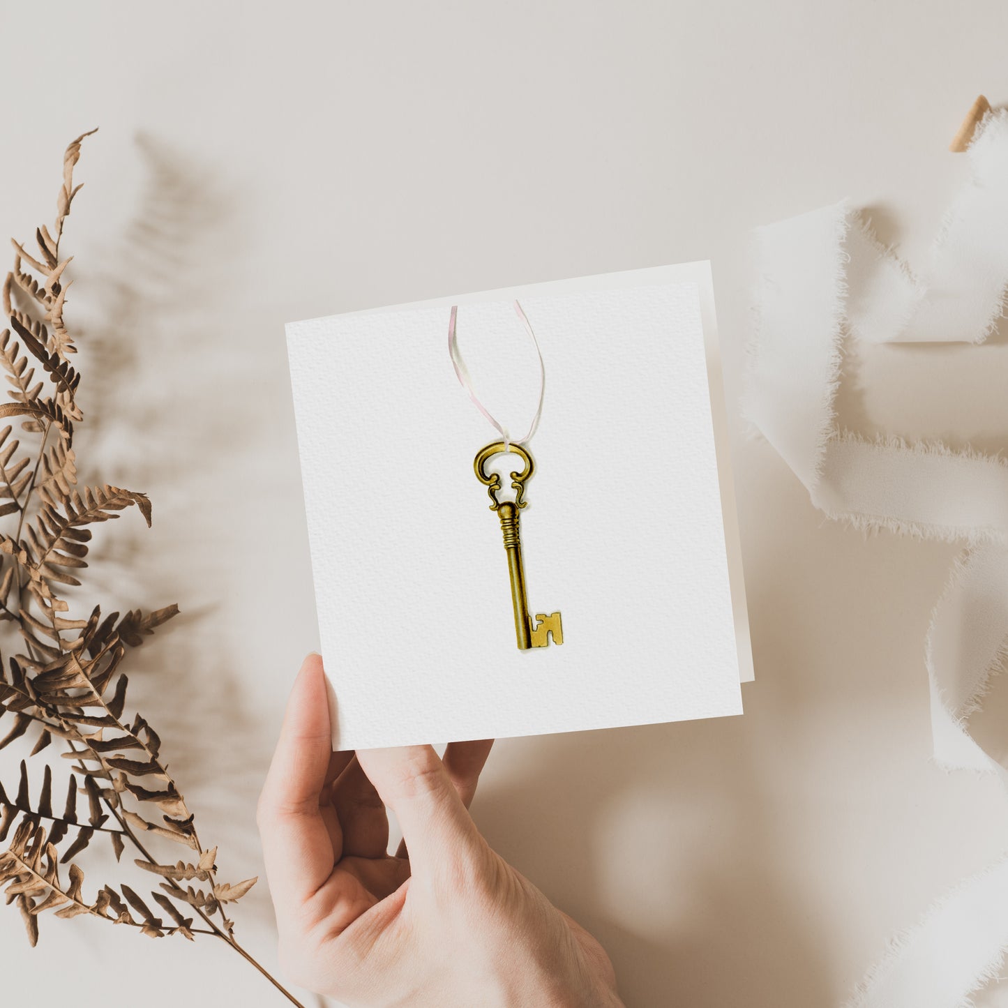 Golden Key Greeting Card