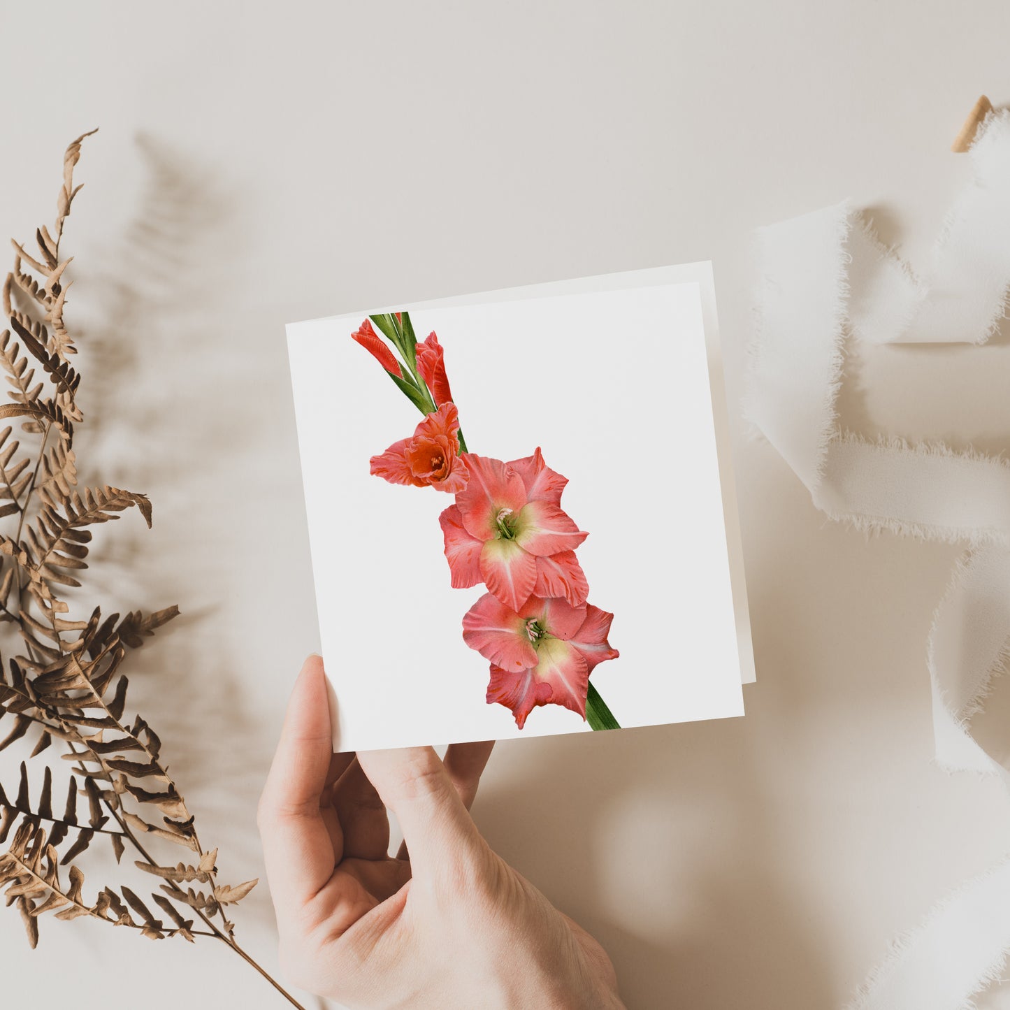 Gladioli Greeting Card
