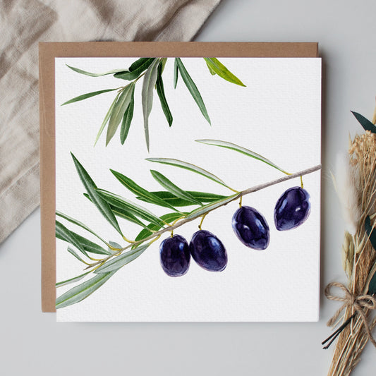 Black Olive Greeting Card
